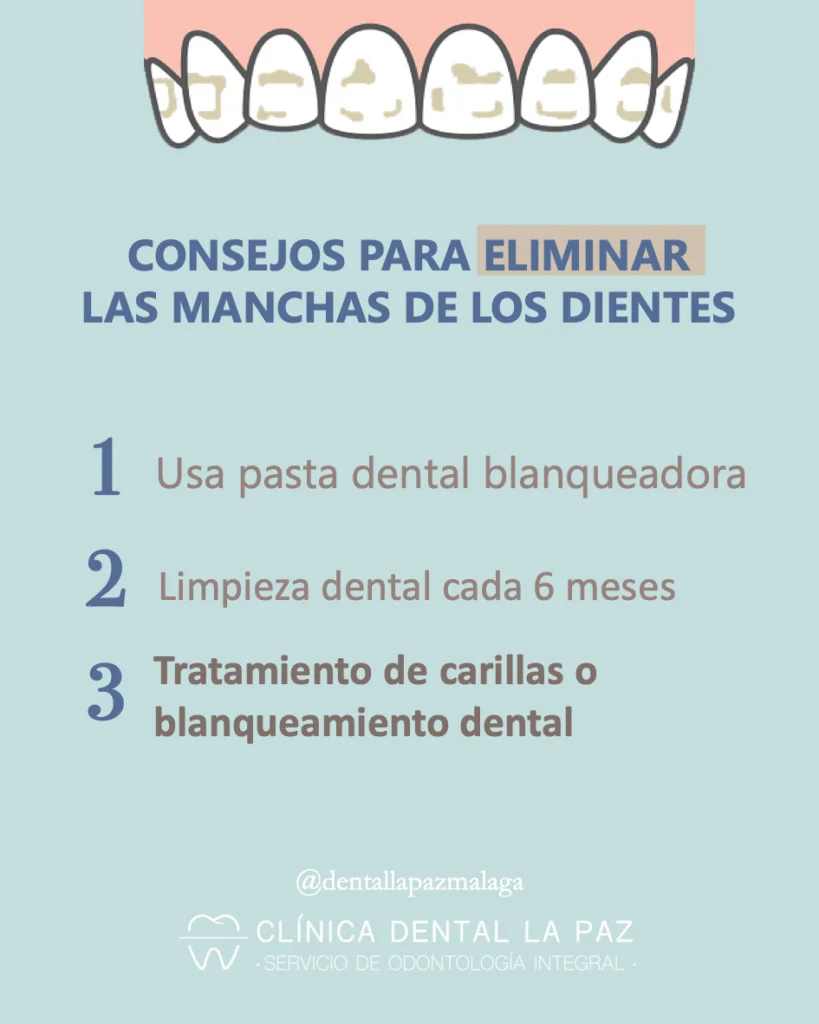 Eliminar manchas en los dientes
